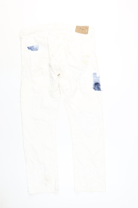 Polo Ralph Lauren Women's White Straight Jeans Size 33