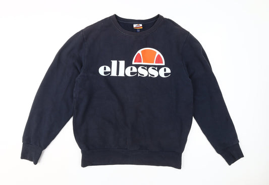Ellesse Unisex Black Logo Sweatshirt L - Casual Wear