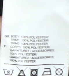 Brand and care label for Reebok Women's Black XS Track Jacket