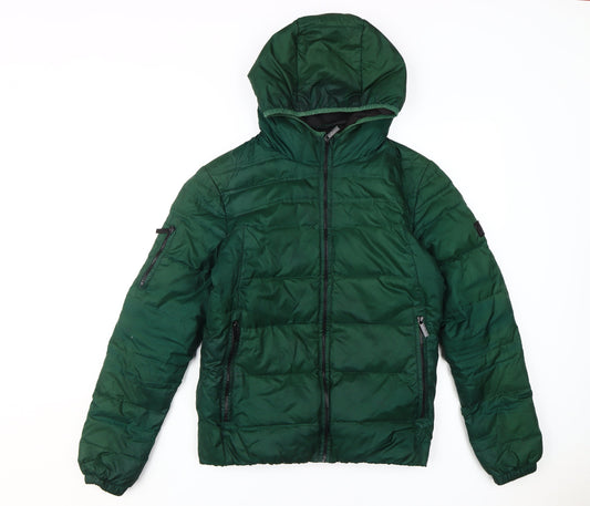 Calvin Klein Men's Green Puffer Jacket S