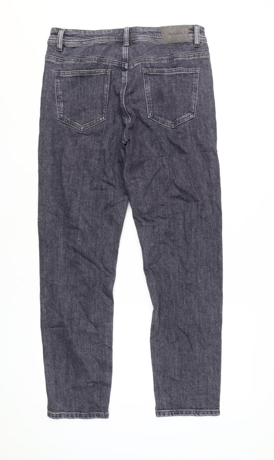 Urban Revivo Women's Grey Straight Leg Jeans XS