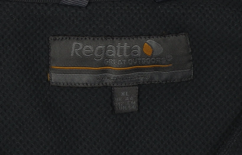Regatta Men's Black 1/4 Zip Fleece Sweatshirt XL