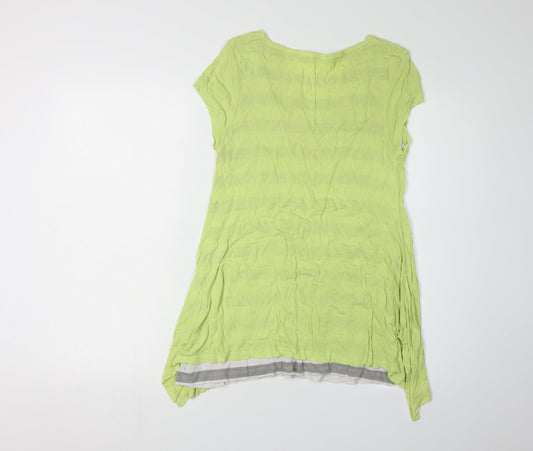 Womens UK Size 10 mamas & papas Green Viscose T-Shirt