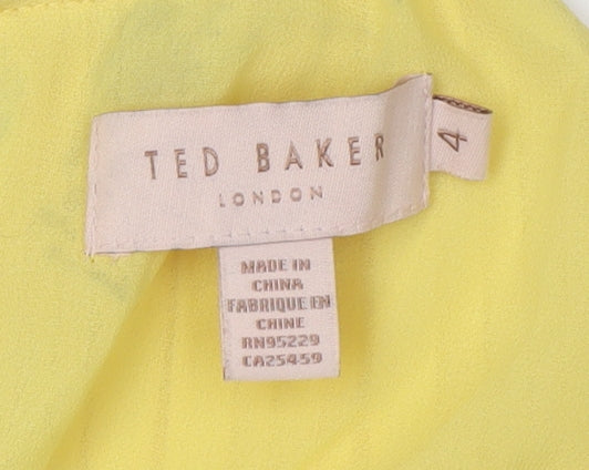 Ted Baker Women Yellow Camisole Blouse Size 4