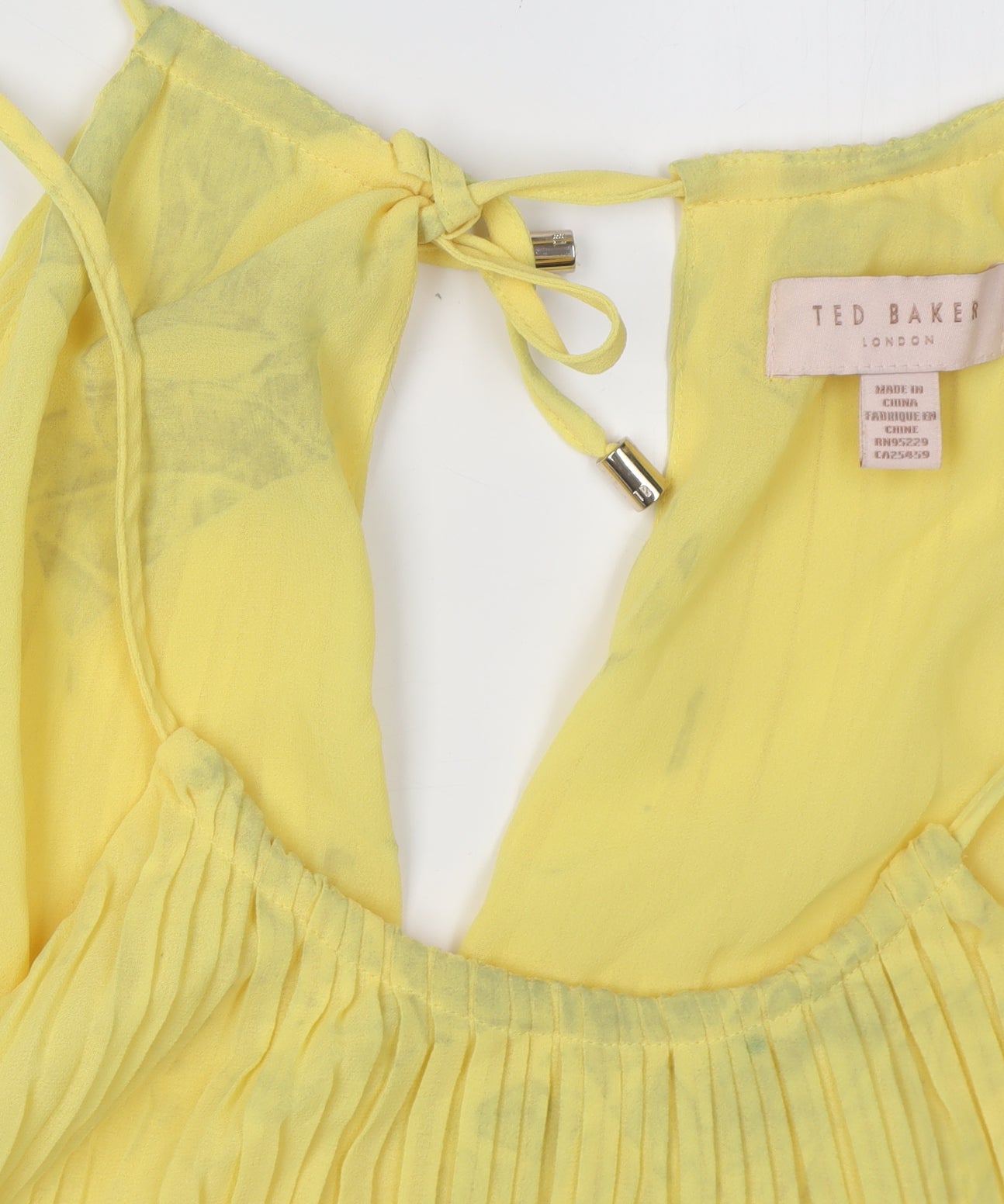 Ted Baker Women Yellow Camisole Blouse Size 4
