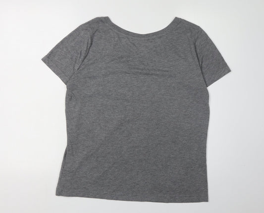 Nike Women’s Grey Basic T-Shirt, Size S, Casual Style