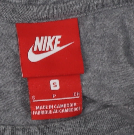 Nike Women’s Grey Basic T-Shirt, Size S, Casual Style