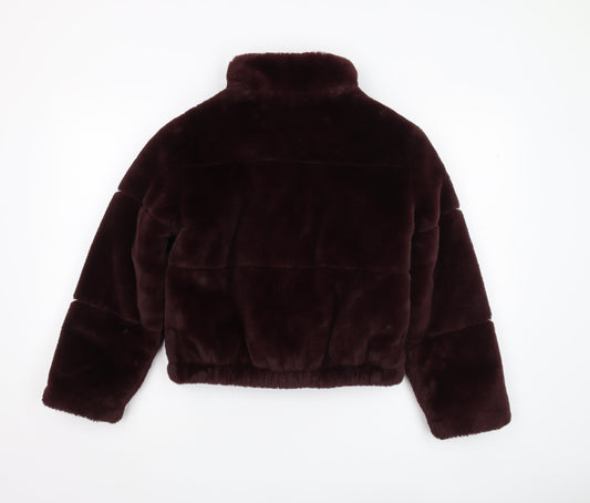 New Look Girls Brown Puffer Jacket Size 10-11 Winter