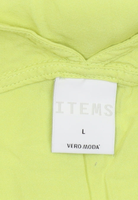 Vero Moda Women's Green L Tank Top - Lightweight Cotton