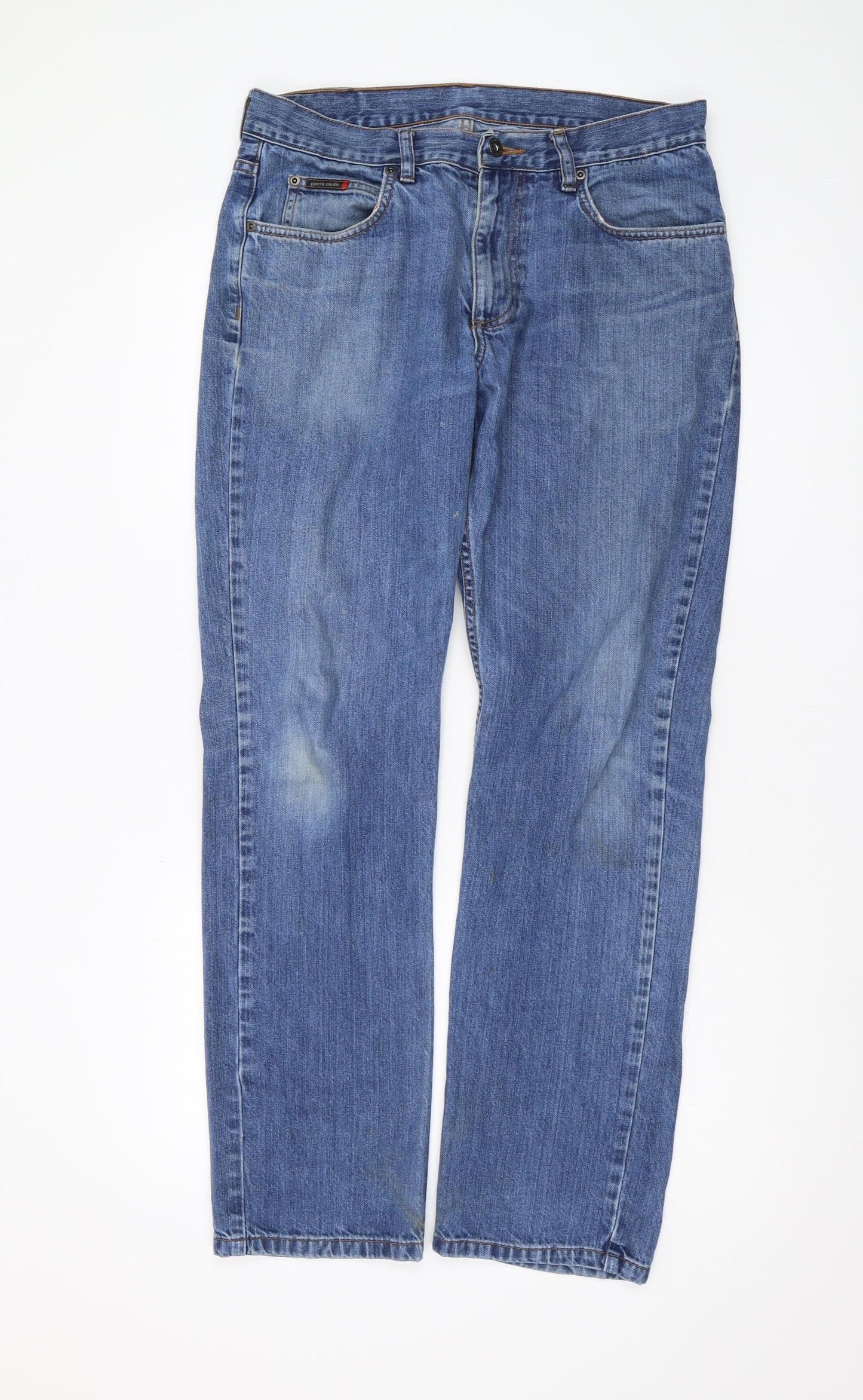 Pierre Cardin Men's Blue Straight Jeans 34 Regular