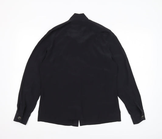 Marks & Spencer Women's Black Button Blouse Size 8