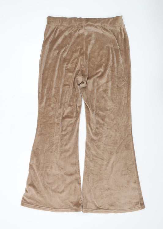 Disney Women's Brown Flared Trousers M