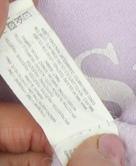 Disney Women’s Purple Stitch Sweatshirt Medium