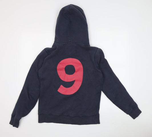 Jack Wills Women's Blue Logo Pullover Hoodie Size 8