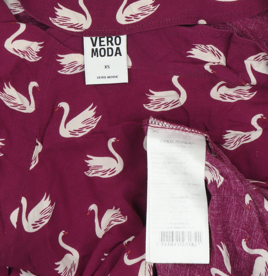 Vero Moda Women's XS Multicoloured Animal Print T-Shirt