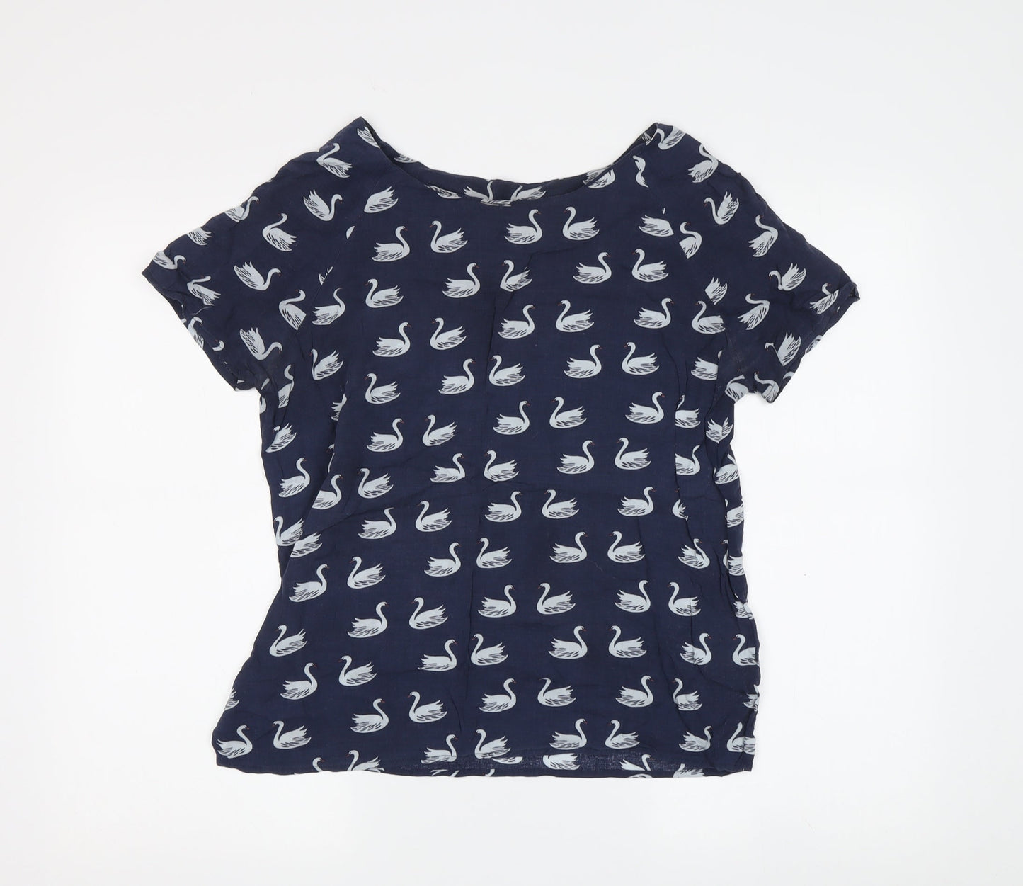 Vero Moda Women's Blue Swan Print T-Shirt, S