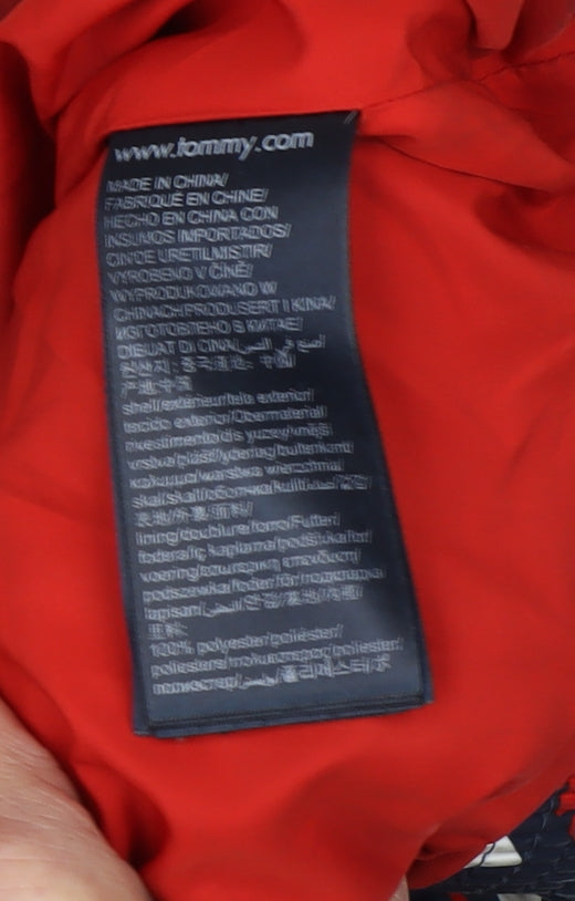 Tommy Jeans Women's Multicoloured Hooded Puffer Jacket S