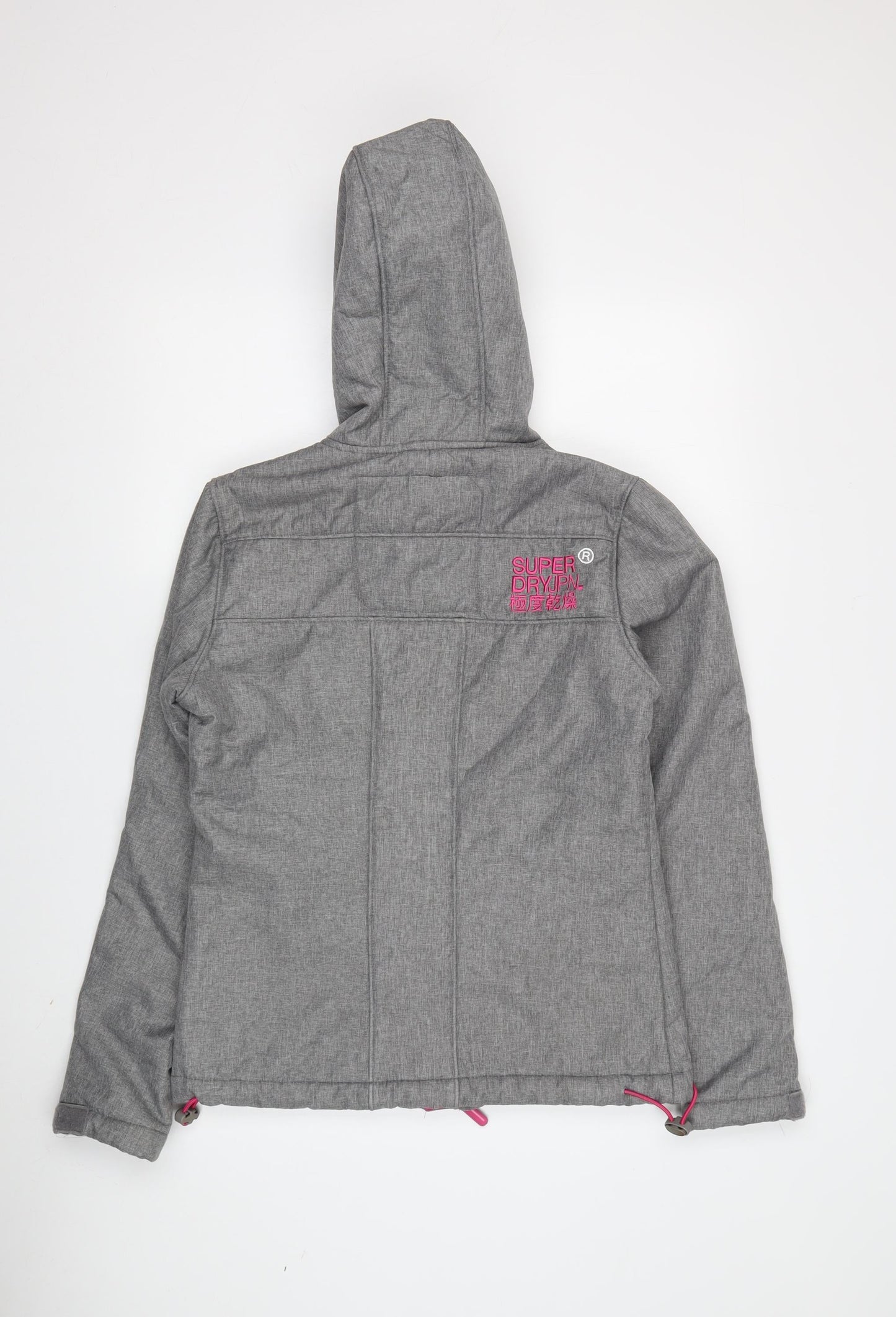 Superdry Women's Grey Windbreaker Jacket, S, Waterproof Winter Coat