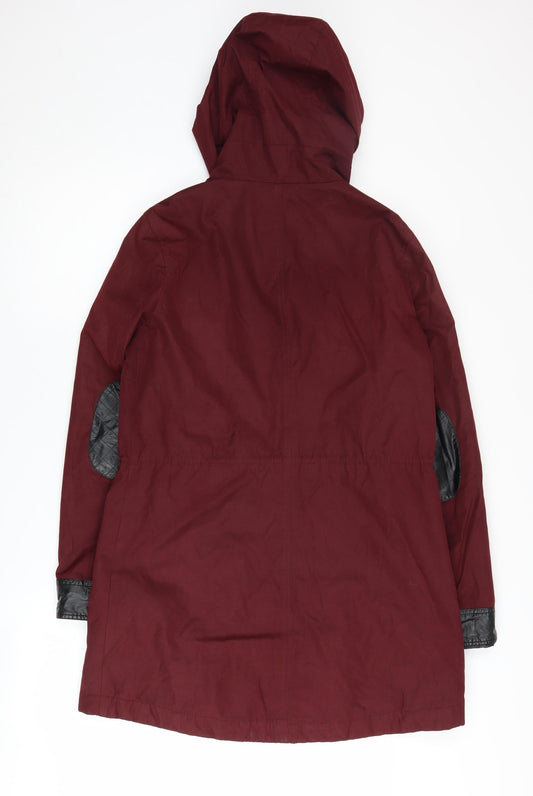 Olé by Vero Moda Women's Red Parka Jacket, Size 10