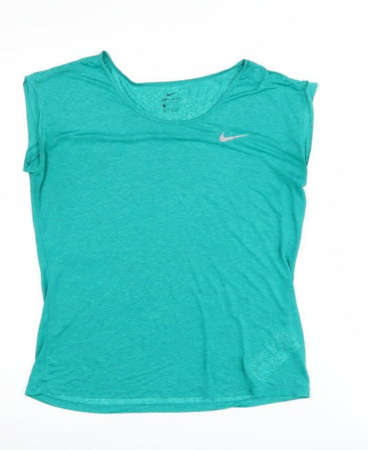 Nike Women's Green Sleeveless T-Shirt M Athletic