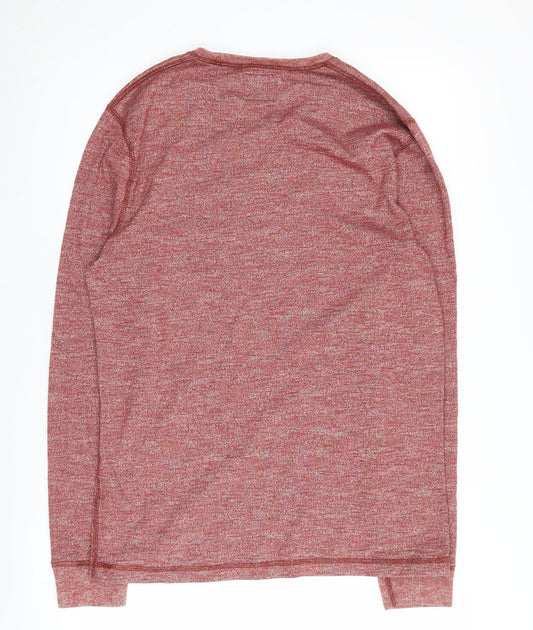 Abercrombie & Fitch Men's Red Pullover Sweatshirt M