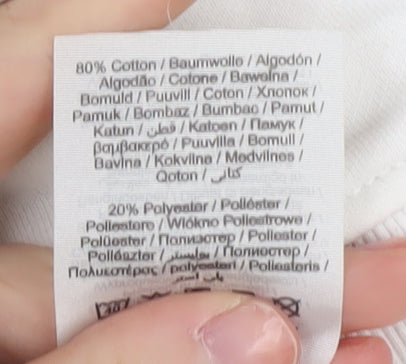 Jack & Jones Men's White Pullover Hoodie M