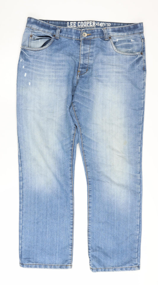 Lee Cooper Men's Blue Straight Jeans 40/32