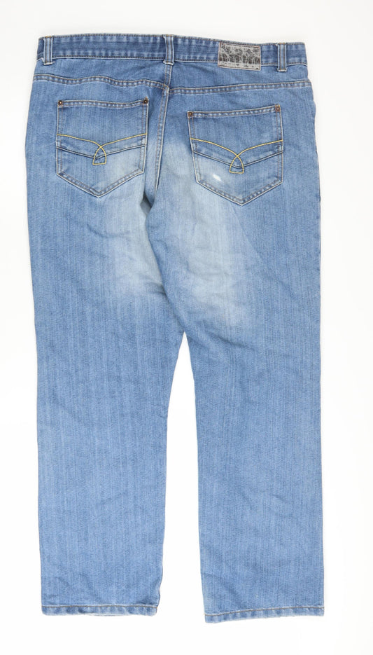 Lee Cooper Men's Blue Straight Jeans 40/32