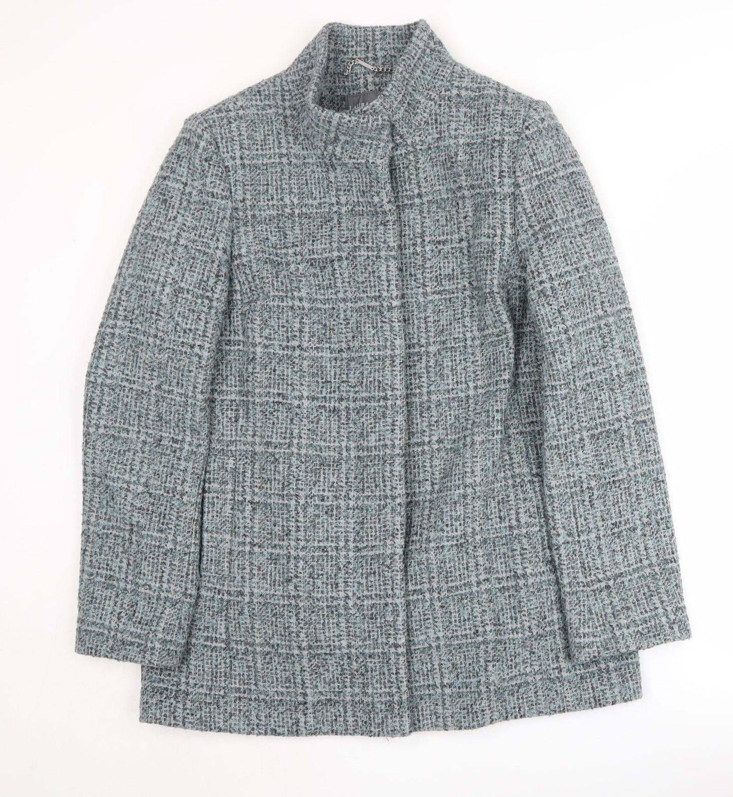 Laura Ashley Women’s Grey Tweed Jacket Size 12