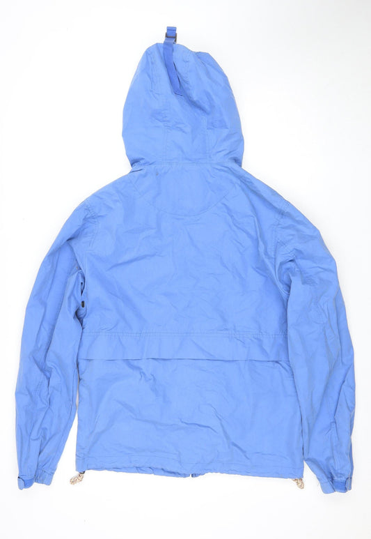 Fat Face Men’s Blue Anorak Jacket - Small, Casual Hooded