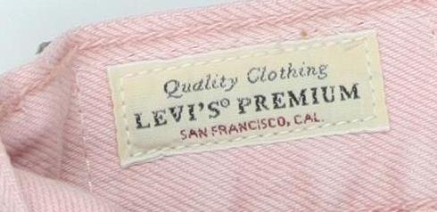 Levi's Premium Women's Pink Cut-Off Denim Shorts, Size M