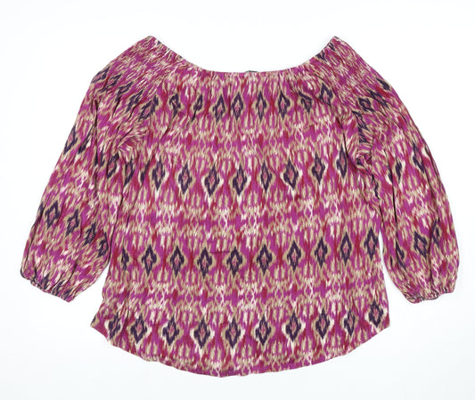 Lauren Ralph Lauren Women's Multicoloured Tunic Blouse M