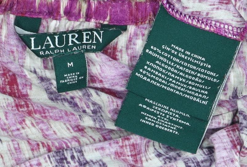 Lauren Ralph Lauren Women's Multicoloured Tunic Blouse M