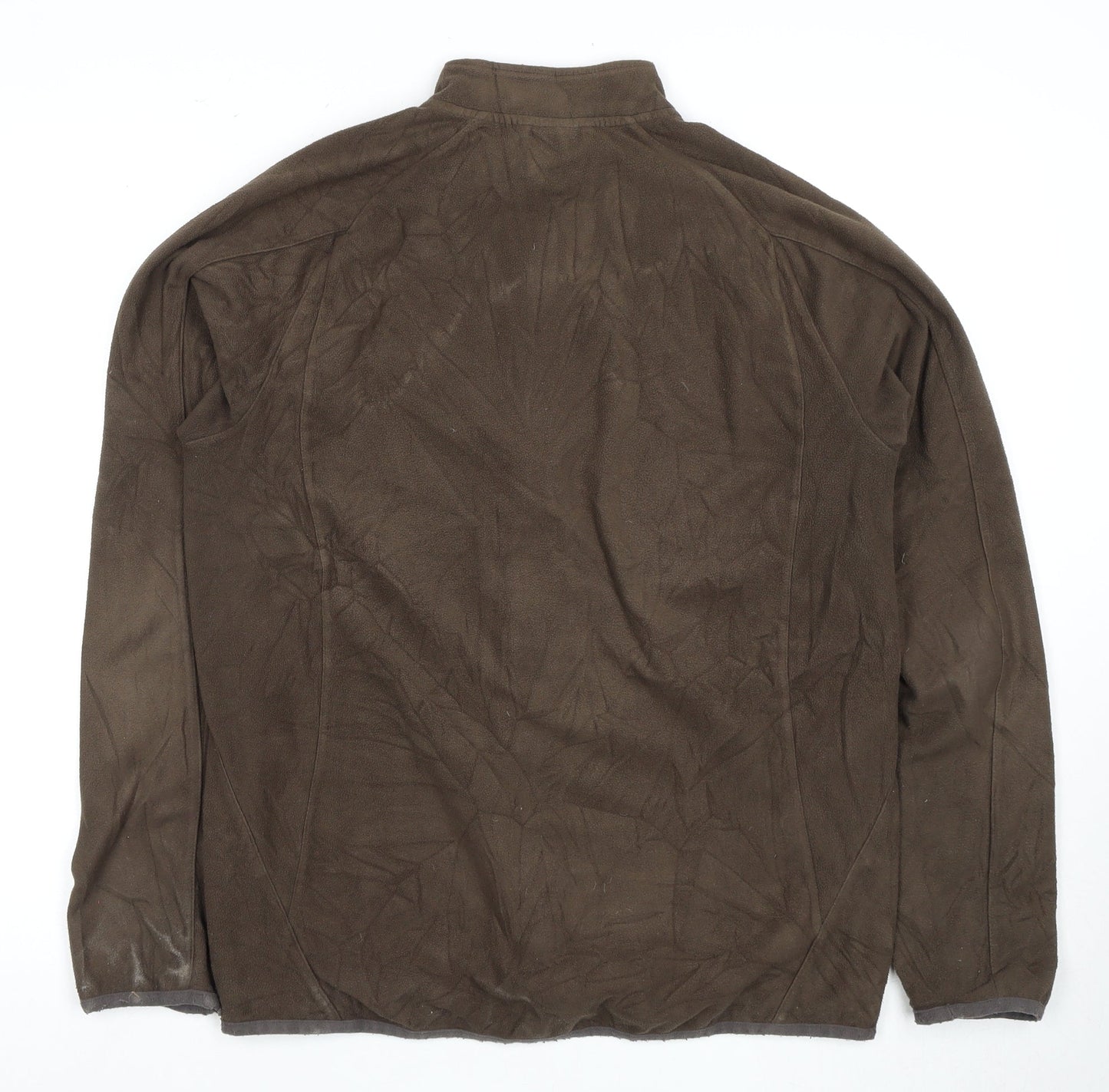 Puma Men's Brown Fleece Jacket M Full Zip