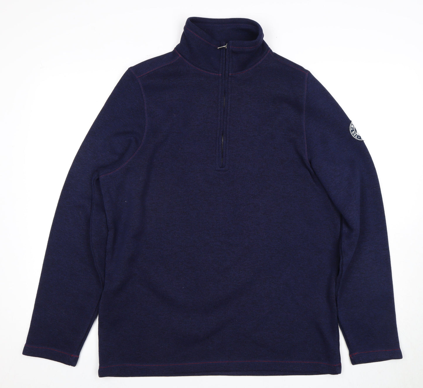 Tog 24 Men's Blue 1/4 Zip Fleece Pullover Sweatshirt