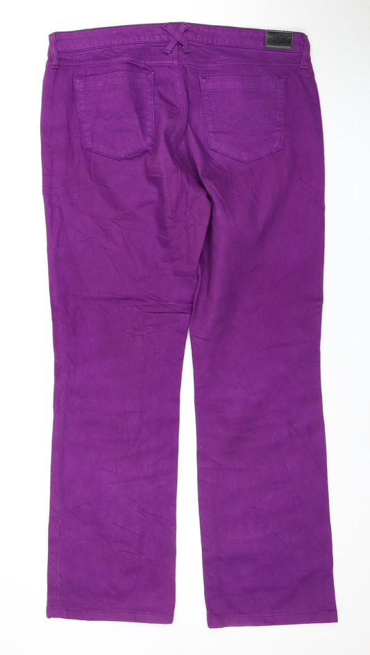 Tommy Hilfiger Womens Straight Purple Jeans Size 4