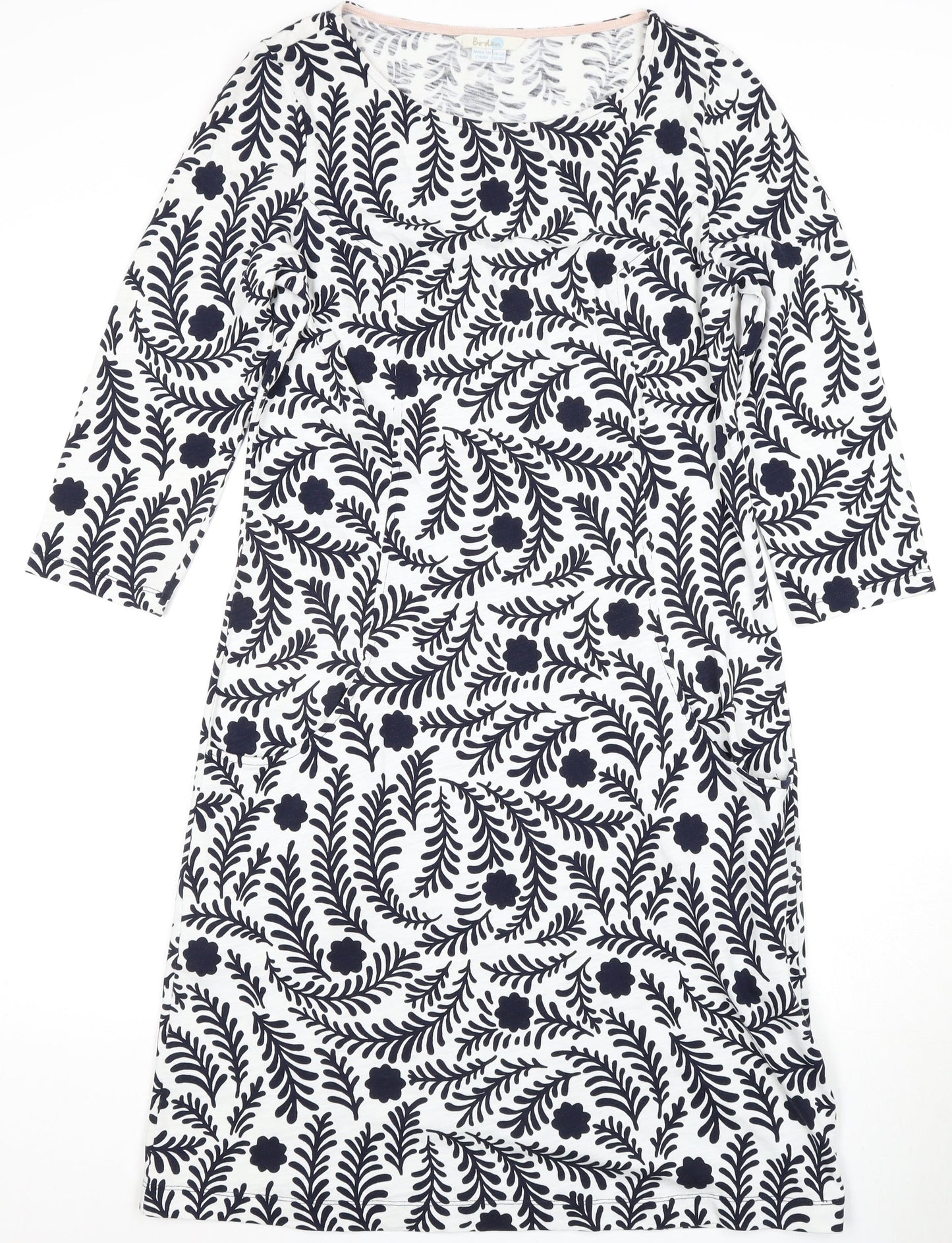 Boden Women's Multicoloured Size 12 Floral Shift Dress