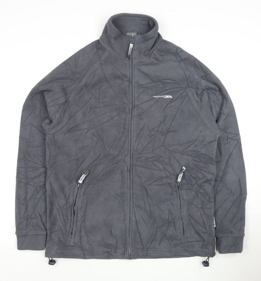 Trespass Men's Grey Fleece Jacket M Casual Zip