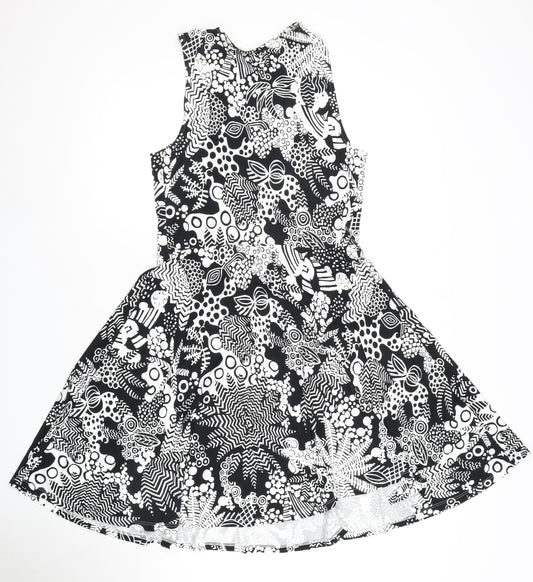 Karen Millen Women's Multicoloured Asymmetric Dress