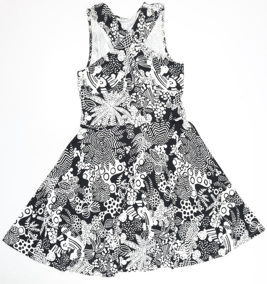 Karen Millen Women's Multicoloured Asymmetric Dress