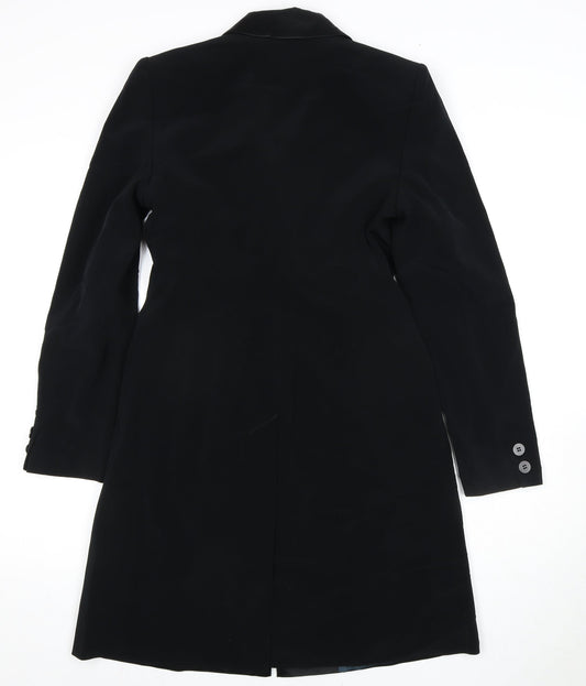 Jasper Conran Women's Black Overcoat Size 10 - Elegance & Warmth