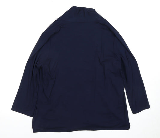 Eastex Women's Blue Kimono Blouse, Size 16