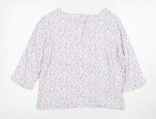 Womens UK Size 12 Laura Ashley Multicoloured Viscose Blouse