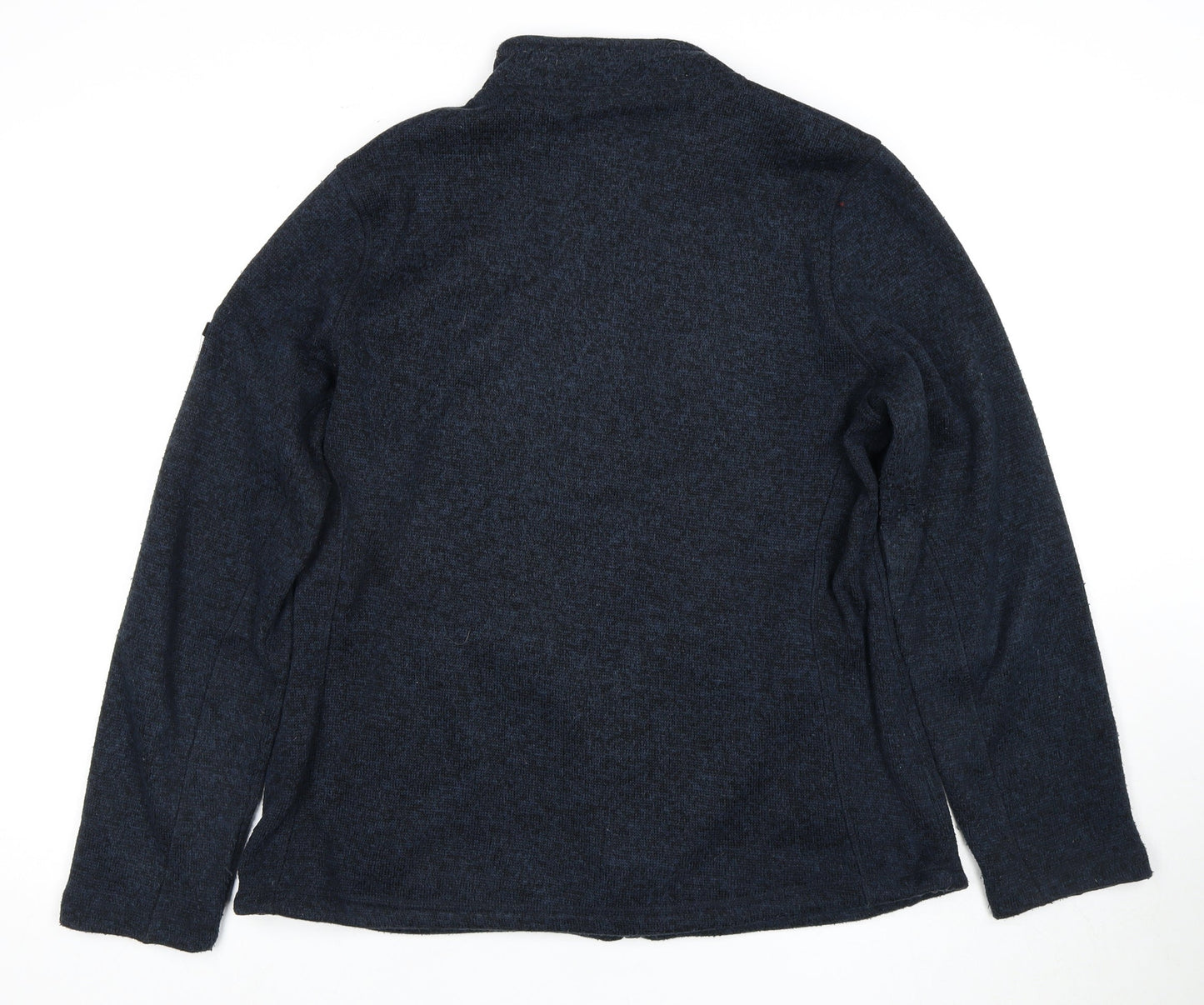 Tog24 Women's Blue Basic Jacket Size 14 Zip Detail