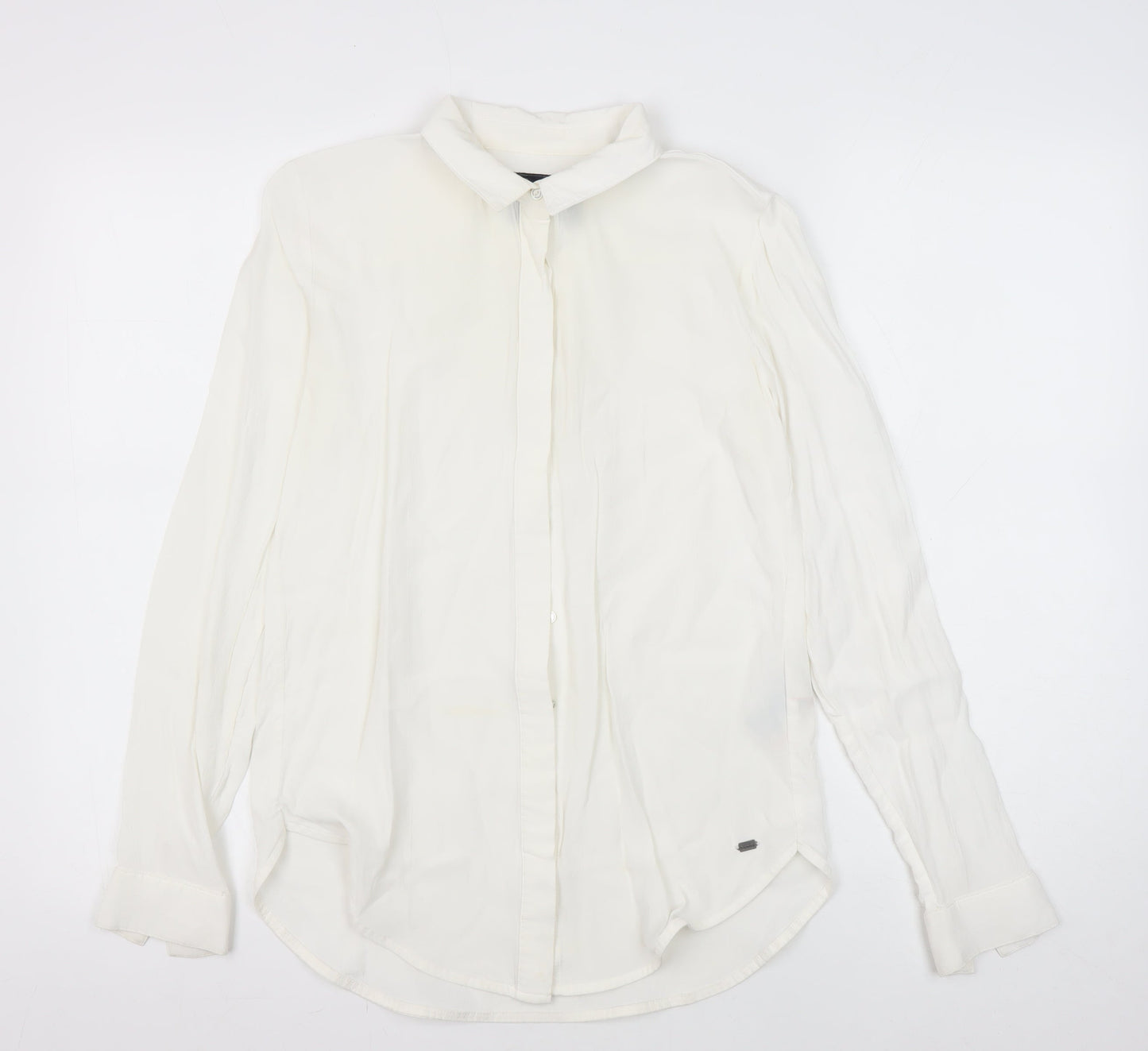 Superdry Women's White Button-Up Shirt XS