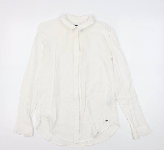 Superdry Women's White Button-Up Shirt XS