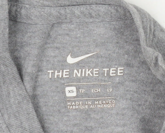 Nike Men's Grey XS T-Shirt Crew Neck Short Sleeve