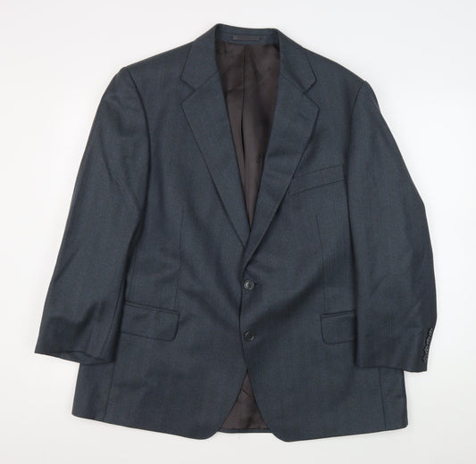 Magee Men's Grey Wool Blazer Jacket Size 44S