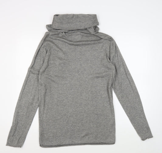 Firetrap Men's Grey Roll Neck Pullover Jumper - Large