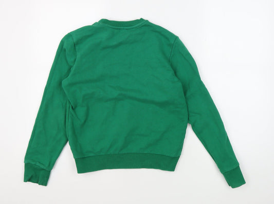 Diesel Women's Green Pullover Logo Sweatshirt Size 12